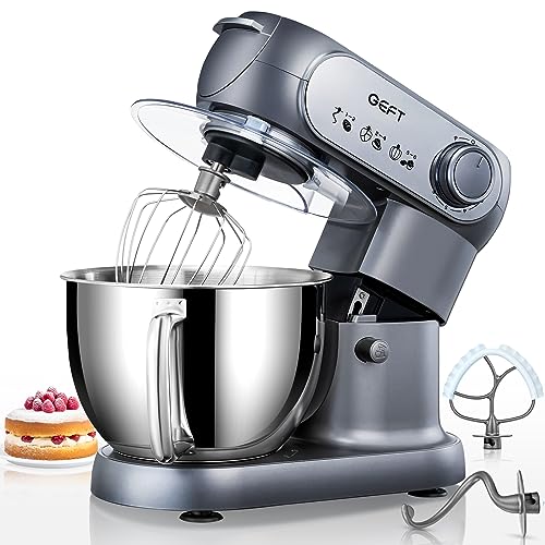 Stand Mixer 6QT Mixers Kitchen Electric Stand Mixer (Gray / One Bowl (6QT))