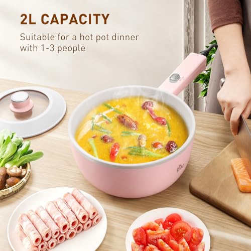 2L Electric Hot Pot Electric1000W (Pink)