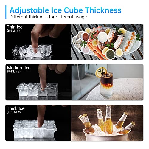 Commercial Ice Maker Machine (270lbs/24h)