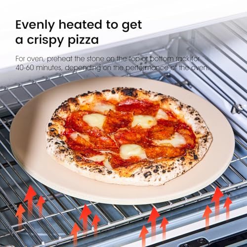 12.6" x 0.4" Coating Pizza Stone