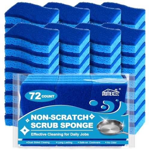 Sponges Kitchen 72 Pack (Light Blue-s Shape)