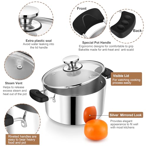 8 Qt Pot with Lid (8 Quarts)