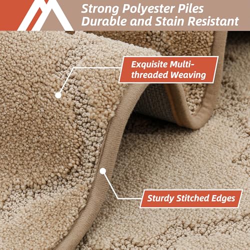 Soft Kitchen Rugs Set of 2 Non Slip 20"x30"+20"x48" (2 Count)