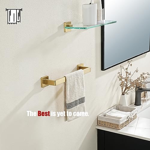 Gold Towel Bar (14.41 Inch / Brushed Gold)