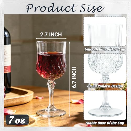 48Pack Plastic Wine Glasses (48 Count)