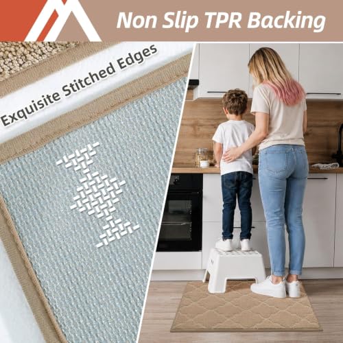 Kitchen Rugs Non Slip Washable 20"x32" (4.444 Sq Ft)