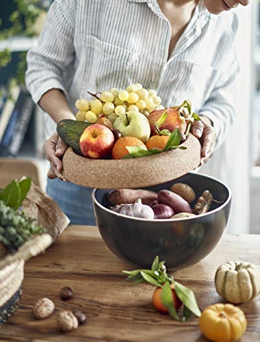 Ceramic Deep Food Storage Bowl (Blue Flame / 10.6" Dia)