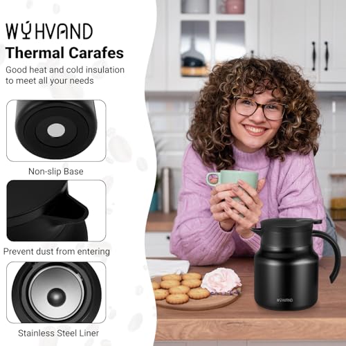 Small Insulated Coffee Carafe (Black / 27 Ounces)