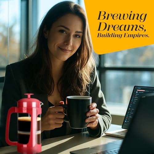 P3 French Press Coffee Maker (Red / 32 oz)