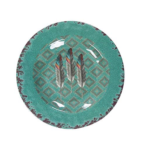 Tossed Feather 14 Piece Melamine Plastic Western Dinnerware Set (14 Piece / Tossed Feather)