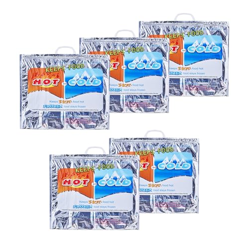 Hot and Cold Insulated Bags for Food Delivery (Medium (Meal and Grocery Size))