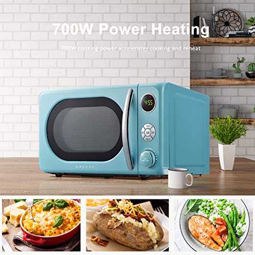 GLCMKA07BER 07 Retro Microwave Oven (Blue / .7 cu ft / Classic)
