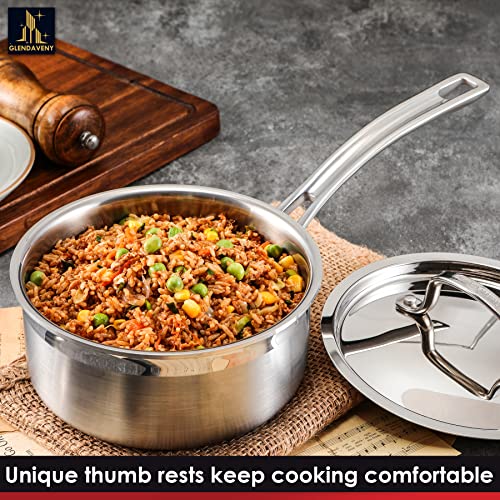 Stainless Steel Saucepan with Lid (1.5 Quarts)