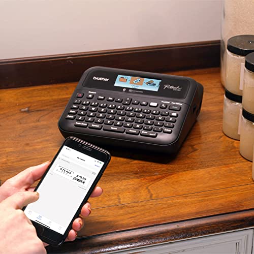 P-touch PT- D610BT Business Professional Connected Label Maker | Connect and Create via Bluetooth® on TZe Label Tapes up to ~1 inch (Renewed Premium)