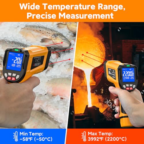 Infrared Thermometer Temperature Gun 3992°F 50 (-58°F to 3992°F)