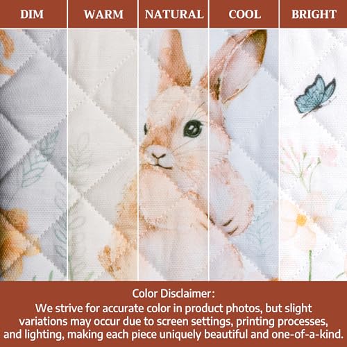 100% Cotton Oven Mitt & Pot Holder Set (076 - Easter Dew / 7.5" x 13" & 8" x 8" (Oven Mitt & Pot Holder))