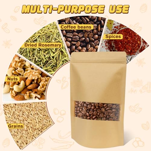 150 Pack Snack Bags (Yellow / 150 Pack 7.9x11.8in (20x30cm))