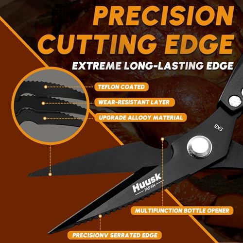 Kitchen Scissors for Food (Black)