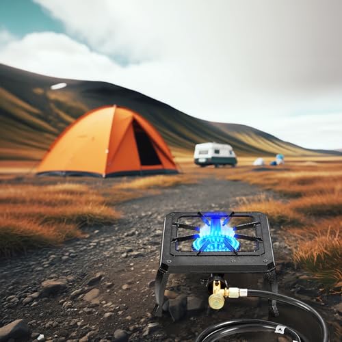 Single burner cast iron flame camping stove (HT-C-0011)
