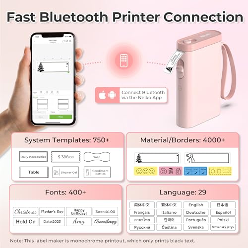 P21 Label Maker Machine with Tape