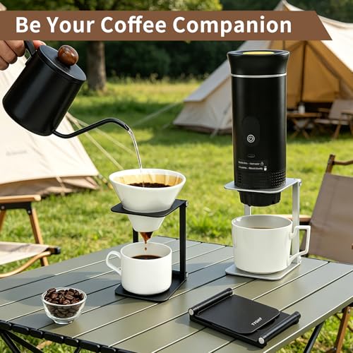 Pour Over Coffee Maker Stand (Black / Square)