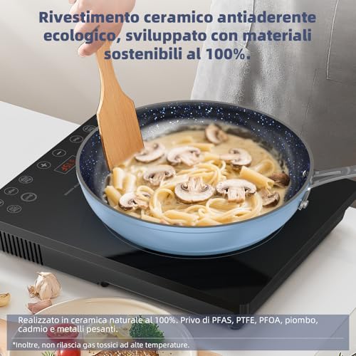 Duralon Ceramic 12 (Cozy Blue / 12pc Cookware Set / DE)