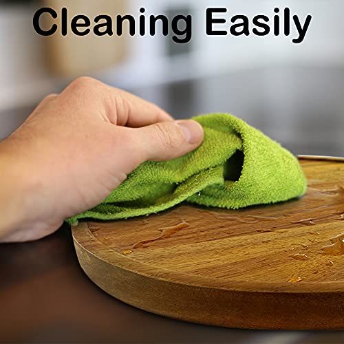 16" Acacia Wood Lazy Susan Organizer Kitchen Turntable for Cabinet Pantry Table Organization (Acacia One Pack / 16")