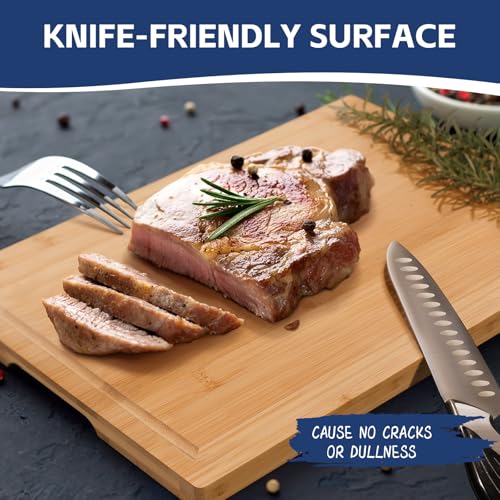 3 piece Bamboo Cutting Boards for Kitchen (3-piece)
