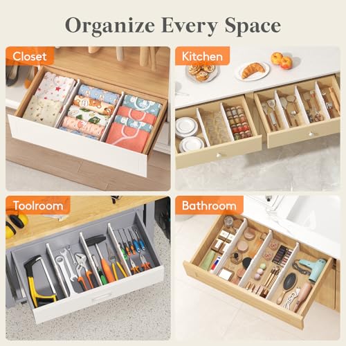 5" Tall Drawer Dividers (5"H, 11.5-18.5"L)