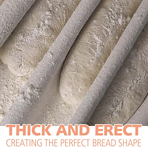 Nonstick French Baguette Bread Pan with Thick Professional Proofing Cloth Dough Couche
