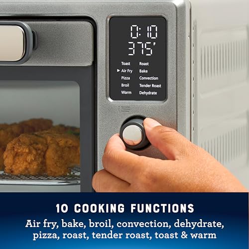 10 Function Air Fryer Oven Toaster Oven Countertop (Stainless Steel)