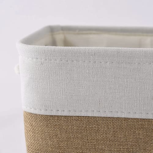 Small Baskets for Organizing (White&Peru / Small (Pack of 6))