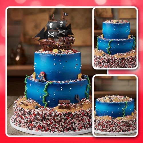 Red White and Black Sprinkles for Cake Decorating and Baking Cupcakes (4 Ounce)