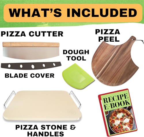 Pizza Stone for Oven and Grill Set (5 Count)