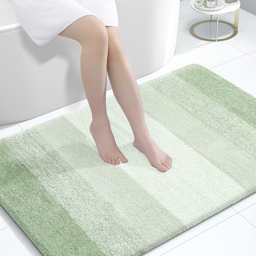 Large Bathroom Rugs 44x32 (44" X 32" / Sage Green)