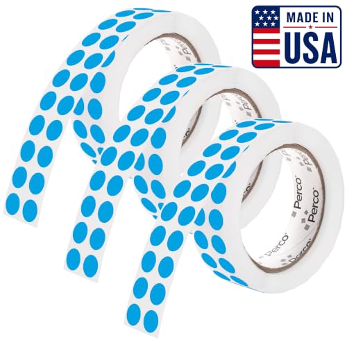 Light Blue Perforated Round Circle Dot Sticker 1 (Blue - Light / 0.5 Inch)