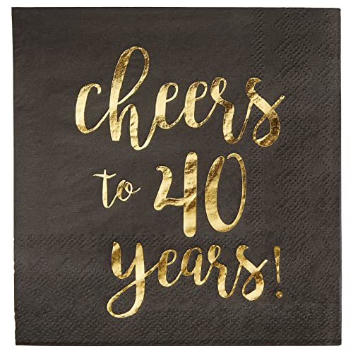 40th Birthday Napkins (50 Pack)