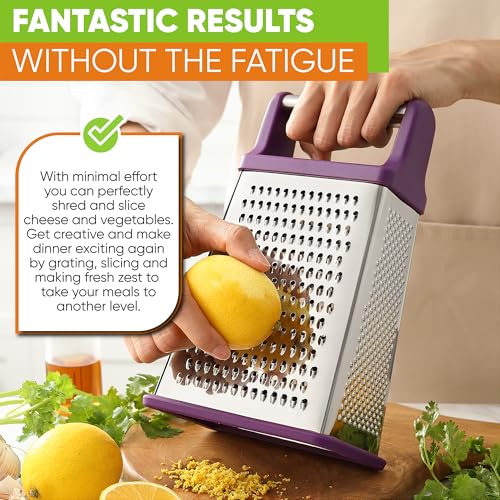 Stainless Steel XL Cheese Grater for Kitchen