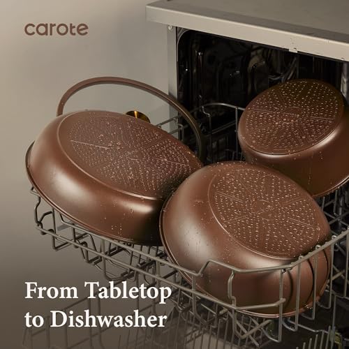 21pcs Pots and Pans Set (Brown)