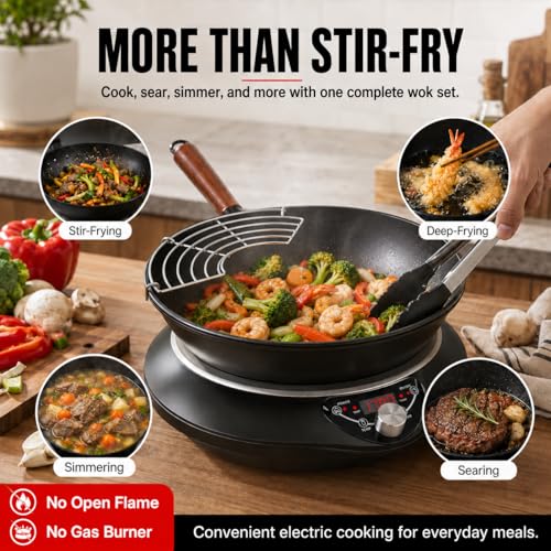 1700W Induction Wok Burner 100
