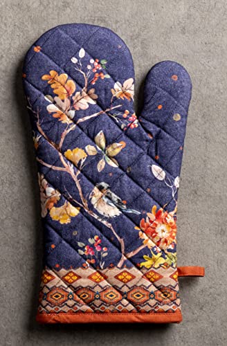 Maison d'Hermine Oven Gloves 100% Cotton Oven Mitt (020 - Kelim - Infinity / 7.5" x 13" (Oven Mitt))