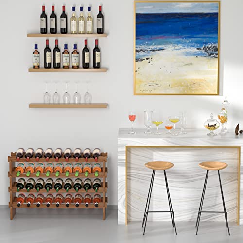 Wine Rack Freestanding Floor (Walnut)