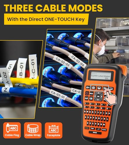 E1000 Heat Shrink Label Maker (Orange)