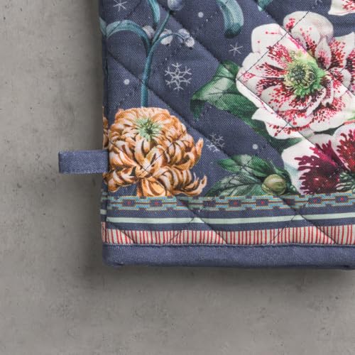 100% Cotton Oven Mitt & Pot Holder Set (086 - Christmas Joy / 7.5" x 13" & 8" x 8" (Oven Mitt & Pot Holder))