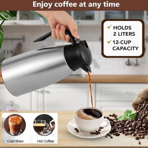 70 oz Thermal Coffee Carafe Stainless Steel (Silver)