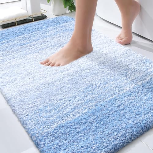 Bathroom Rugs Mat 30x20 (30" X 20" / Light Blue)