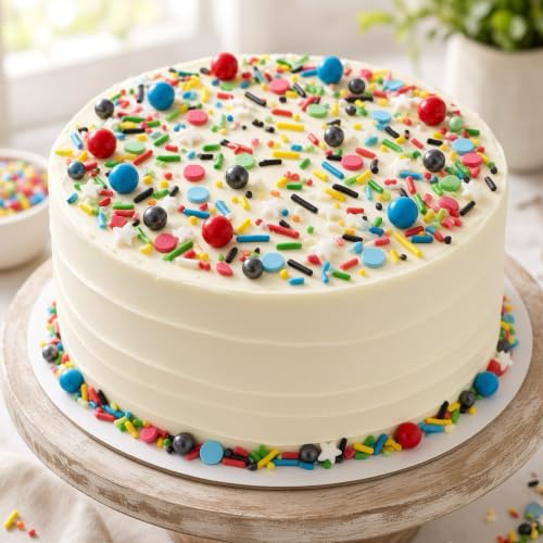 Blue & Red & Green & Yellow Sprinkles Mix Size Pearls Comic Book Themed Cake Decorations Cupcake Toppers Perfect for Wedding Party Valentine Christmas Supplies 4.58OZ (Blue&Red&Green&Yellow)