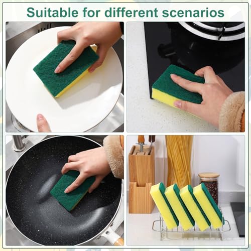 90Pack Individually Wrapped Sponges Uncompressed Kitchenware (19.2 Ounce)