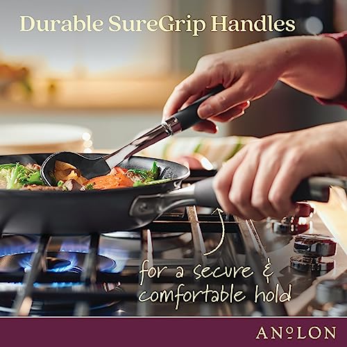 Advanced Home Hard Anodized Nonstick Frying Pan (Moonstone / Skillet w/ Helper Handle (14.5-Inch))