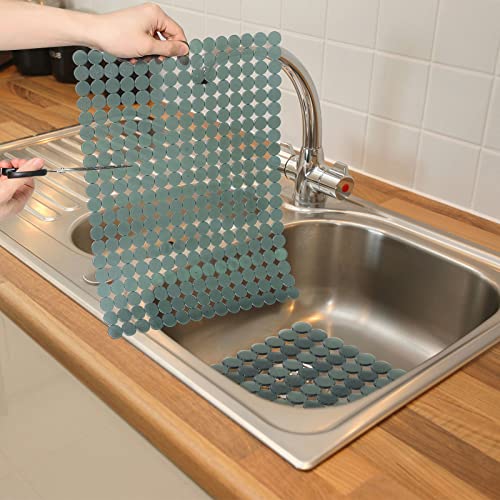 Sink Protectors Mat for Kitchen Sink (Green transparent)